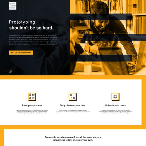 Web design for software company