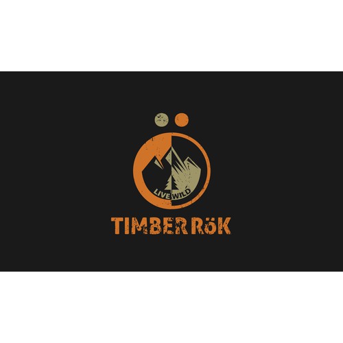 Design an iconic logo for Timber Rök. An outdoor product company