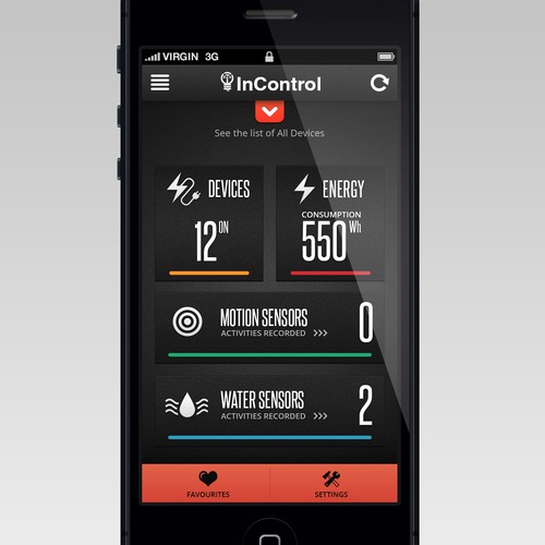 Design home automation app to control lights