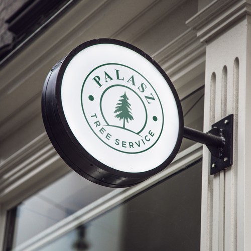 Design a modern tree service company logo