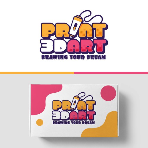 Print 3D Art Logo Design