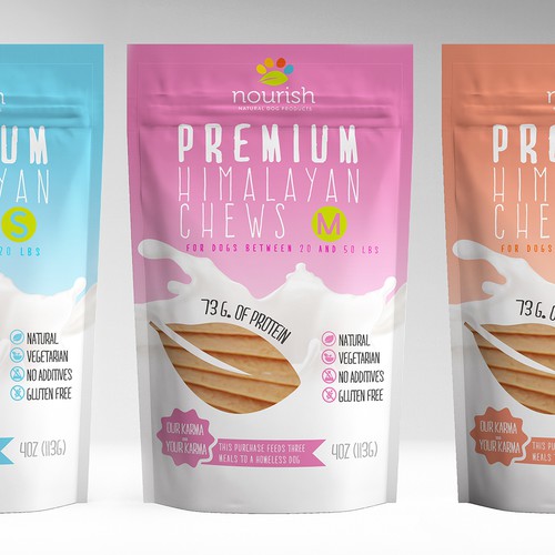 FUN & creative packaging needed for a premium, organic dog brand with a social mission