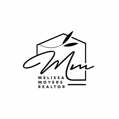 Feminine Residential Real Estate Agent Logo