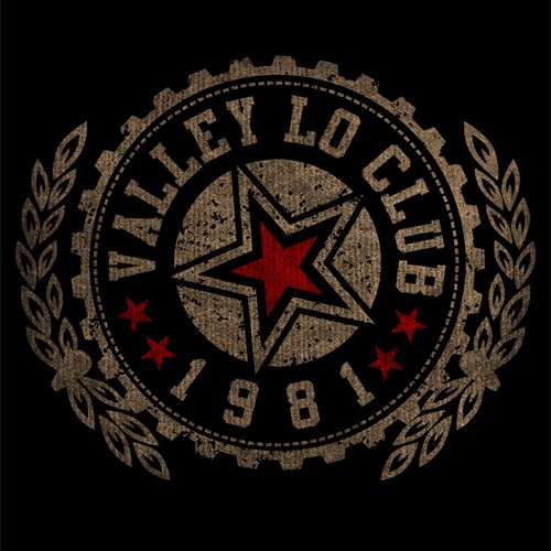t-shirt design for Valley Lo Club