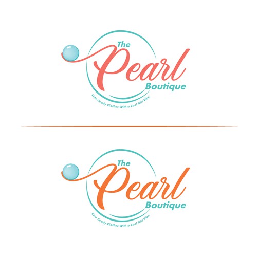 Modern logo concept for fashion E-commerce Company " The Pearl Boutique "