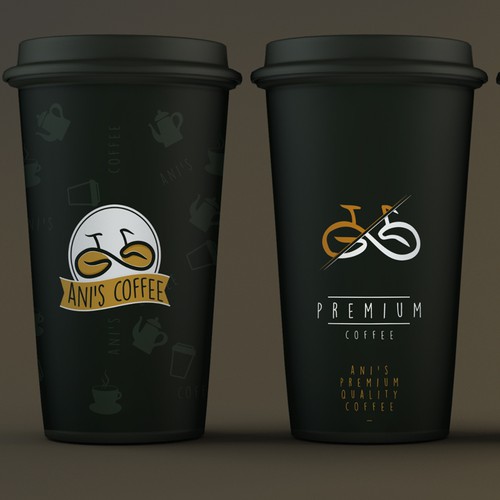 Modern coffee cup design for Ani's Coffee