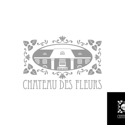 Create the Logo for the chateau des fleurs, the event center