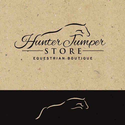 Charming logo for equestrian barn-boutique