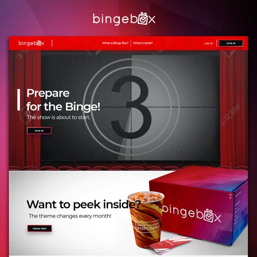 Binge Box Club Website