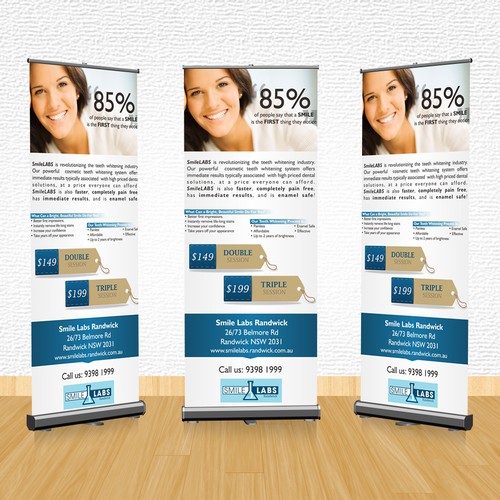 Roll Banner Concept for Smile Labs