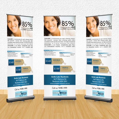 Roll Banner Concept for Smile Labs