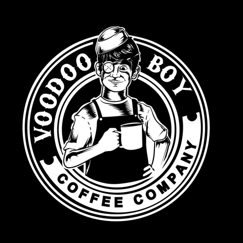 Voodoo boy coffee logo concept