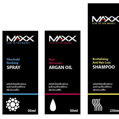 New product label wanted for Maxx
