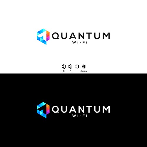 unique Q - Fi logo for Quantum wifi