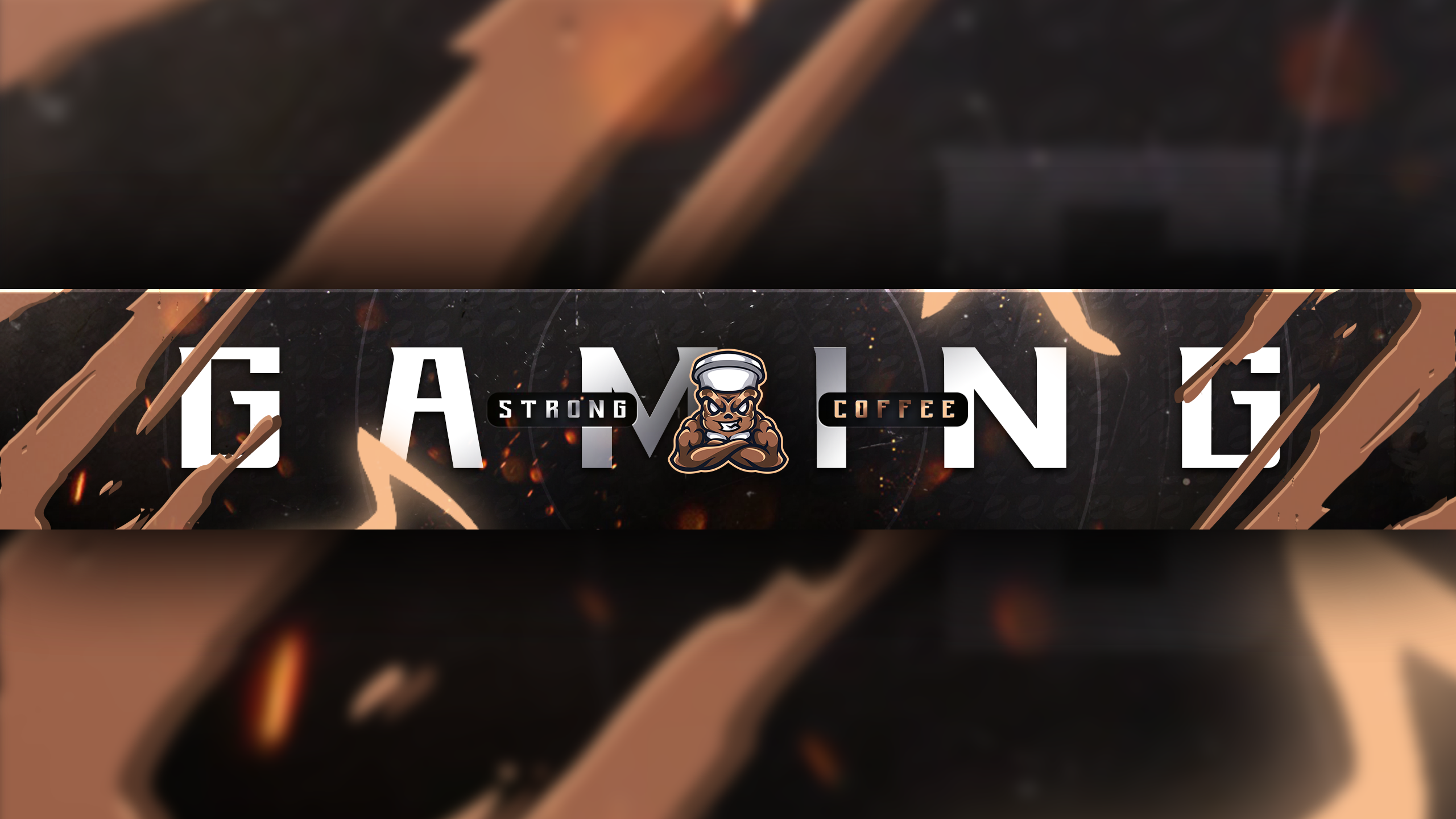 Gaming YouTube channel art (StrongCoffee Gaming)