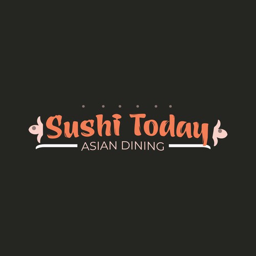 sushi today restaurant logo design