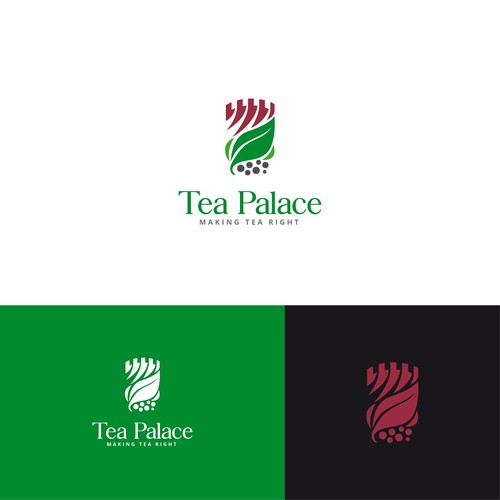 Logo for a tea cafe