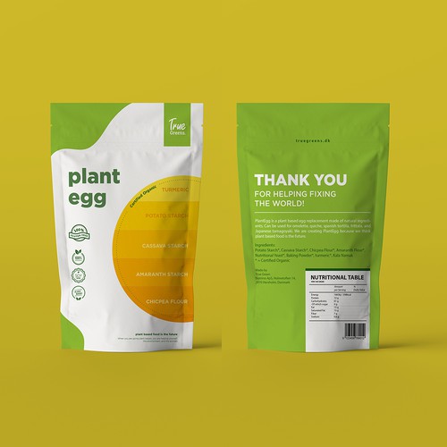 Fun Minimal Stand Up Pouch Packaging Design