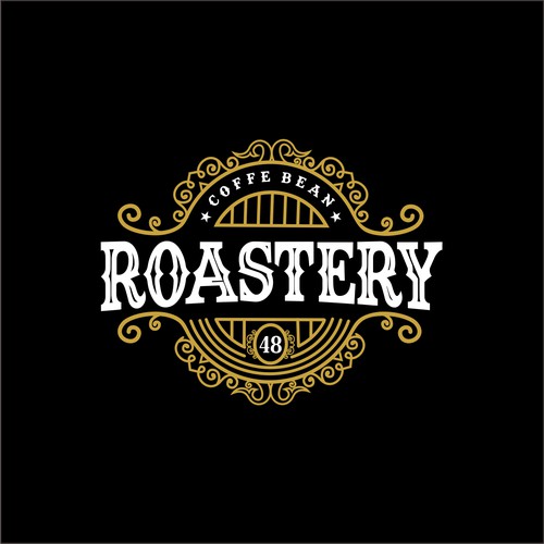 bold logo concept for roasterry