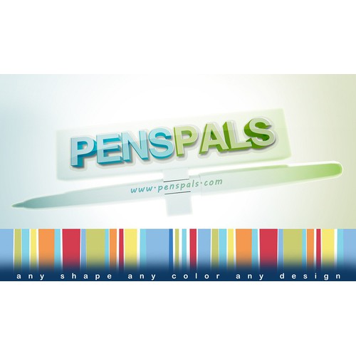 Create the next 3D logo for PensPals