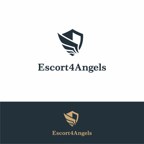 Logo concept for escort service Escort4Angels