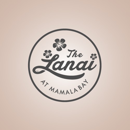 A unique logo of The Lanai at Mamala Bay.