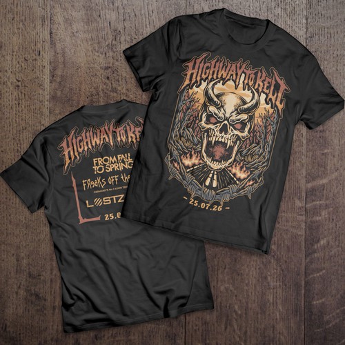 Highway to Kell Concert Festival Tshirt Design