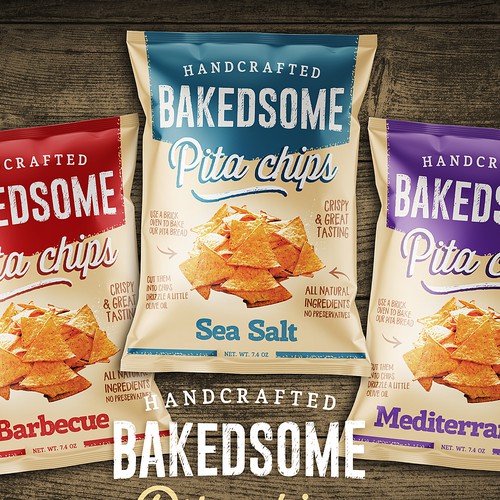 Packing Bakedsome Pita Chips