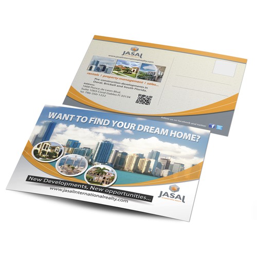 Help Jasal Int'l Realty with a new postcard or flyer