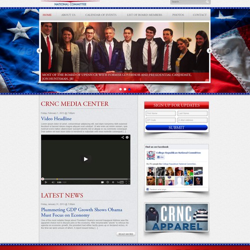 University of Pennsylvania College Republicans needs a new website design