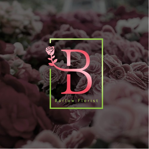 floral art and retail store logo