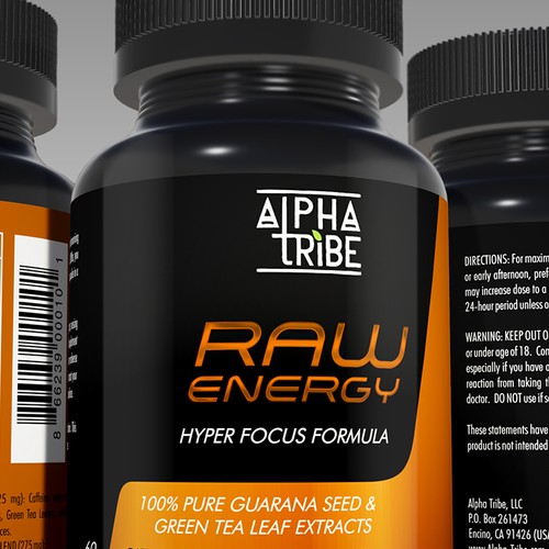 RAW ENERGY BOTTLE
