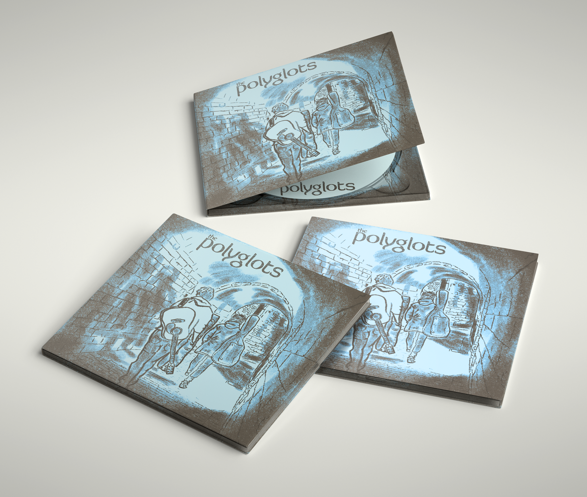 Logo cover design for a two member Band