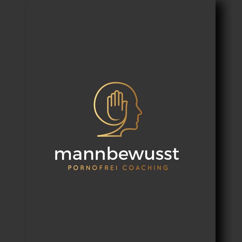 Mannbewusst logo design.