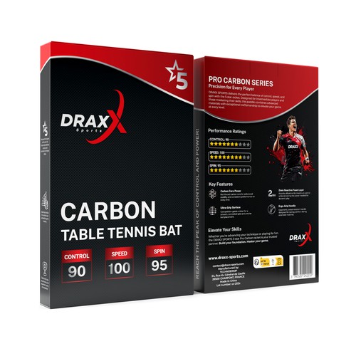 Modern box design for a table tennis racket