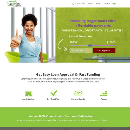 landing page