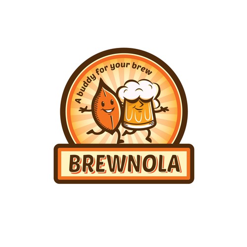 Fun and friendly logo for a beer snack company