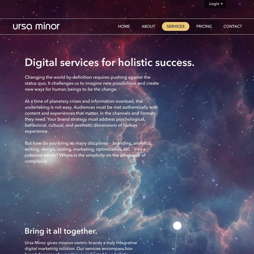 Futuristic Web Page Design