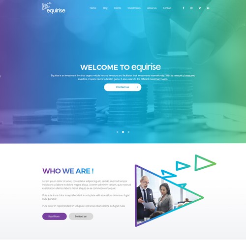 Equirise Website Design
