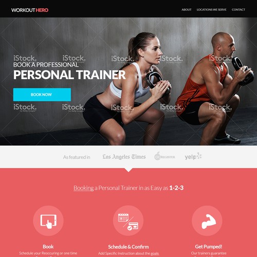 Personal Training Services. WIREFRAME and CONTENT provided =)
