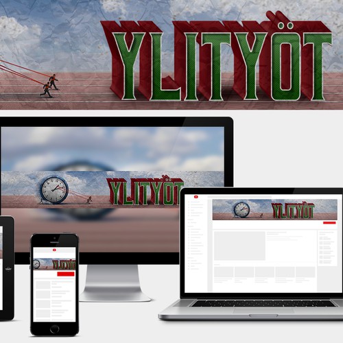 YouTube Cover Design for Ylityöt podcast channel