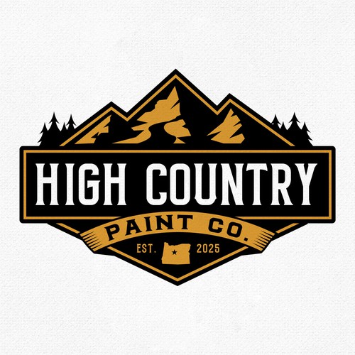 Vintage & strong logo for paint company 