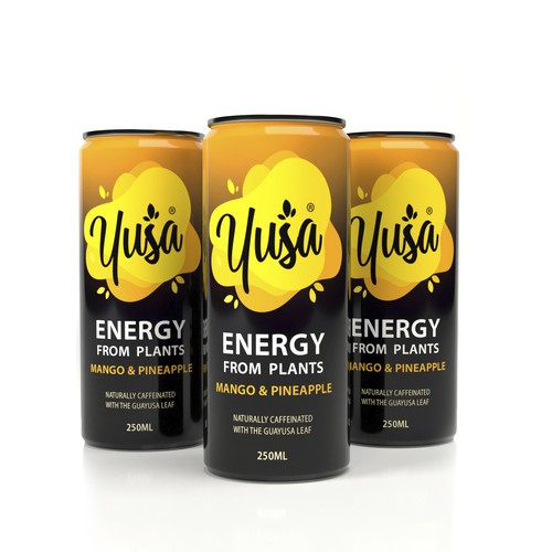 Caffeinated energy drink from plants