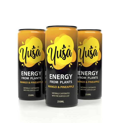 Caffeinated energy drink from plants