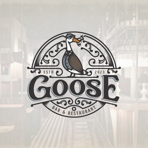 Vintage Style Goose Logo