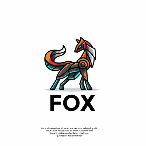 unique fox logo