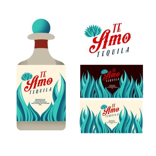 Cheers, for the love of Tequila! Te Amo Tequila needs a custom design for the bottle.