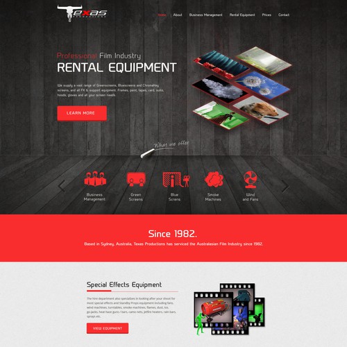 Film Industry equipment hire company needs a fresh look