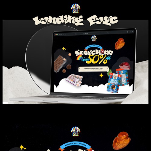 Bold & Creative Landing Page Design