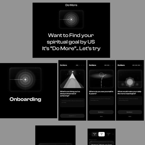 Do More. Goal Setting, Productivity App UI
